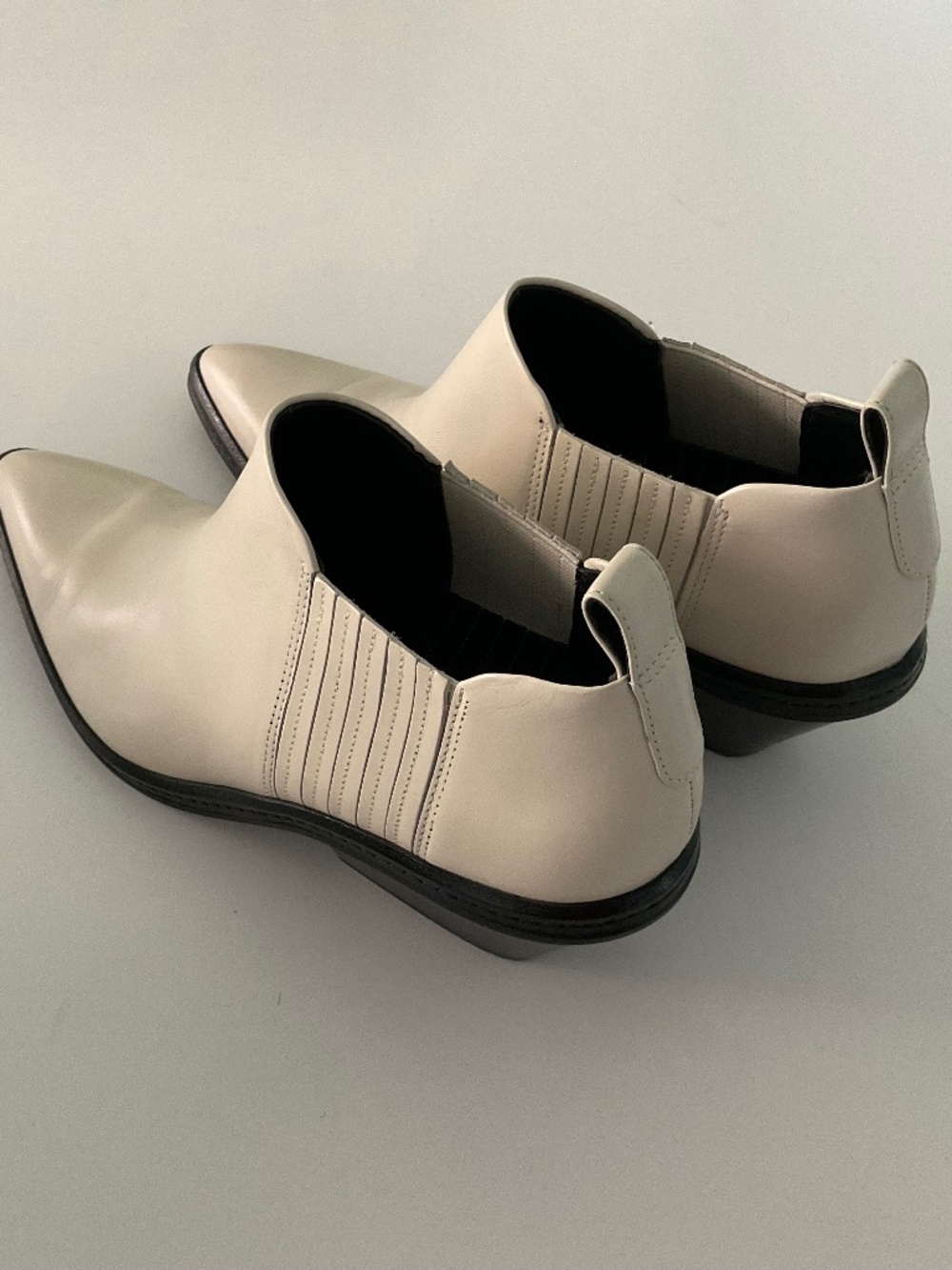 VIA SPIGA Farly Leather Bootie in Bone Size 7 - Picture 4 of 11